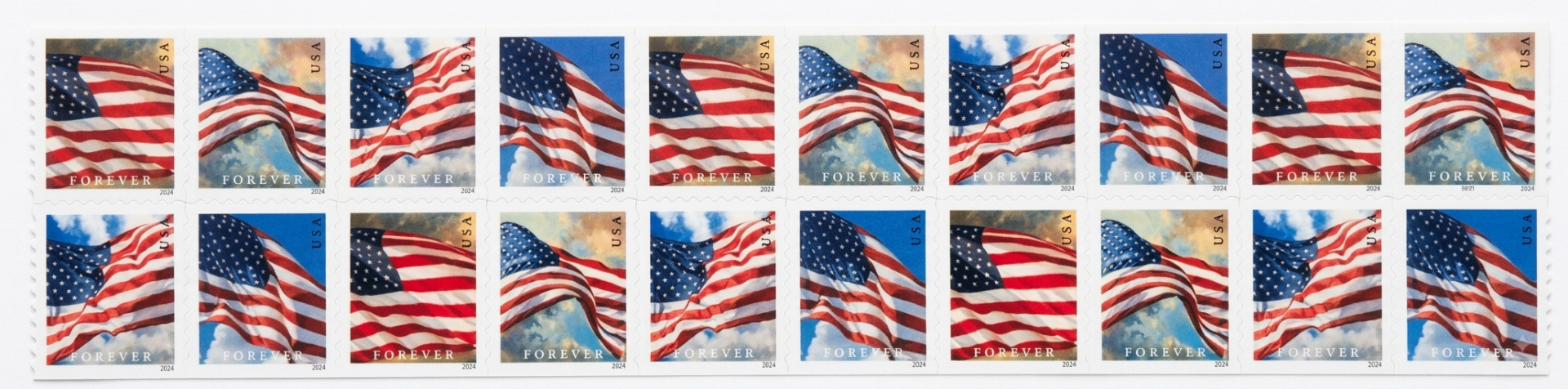 Book of 20 2024 U.S. Flag Forever Stamps